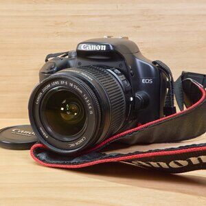 Canon Rebel XSi 450D 12.2 MP DSLR Camera, with EF-S 18-55mm f/3.5-5.6 is Lens